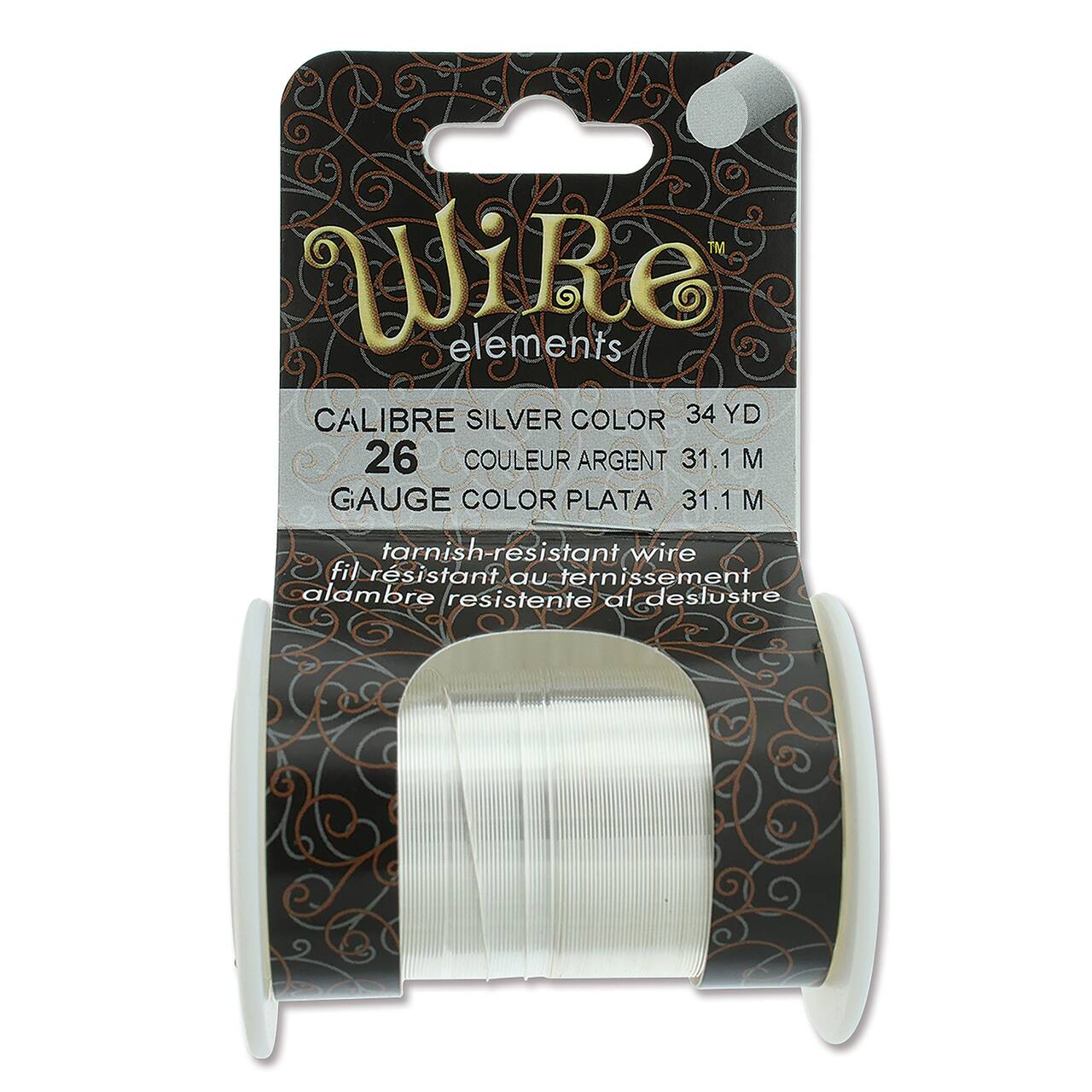 The Beadsmith® Wire™ Elements 26 Gauge Tarnish-Resistant Wire